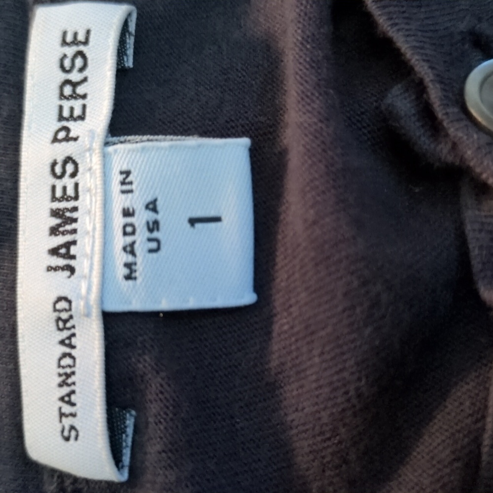 Standard James Perse Black Short Sleeve Tee - Picture 3 of 4